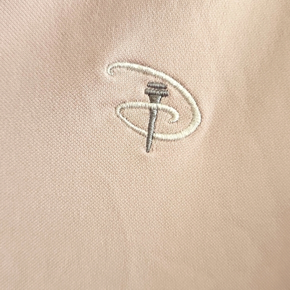 FJ (L) Golfing shirt light pink in good worn condition - Picture 3 of 6